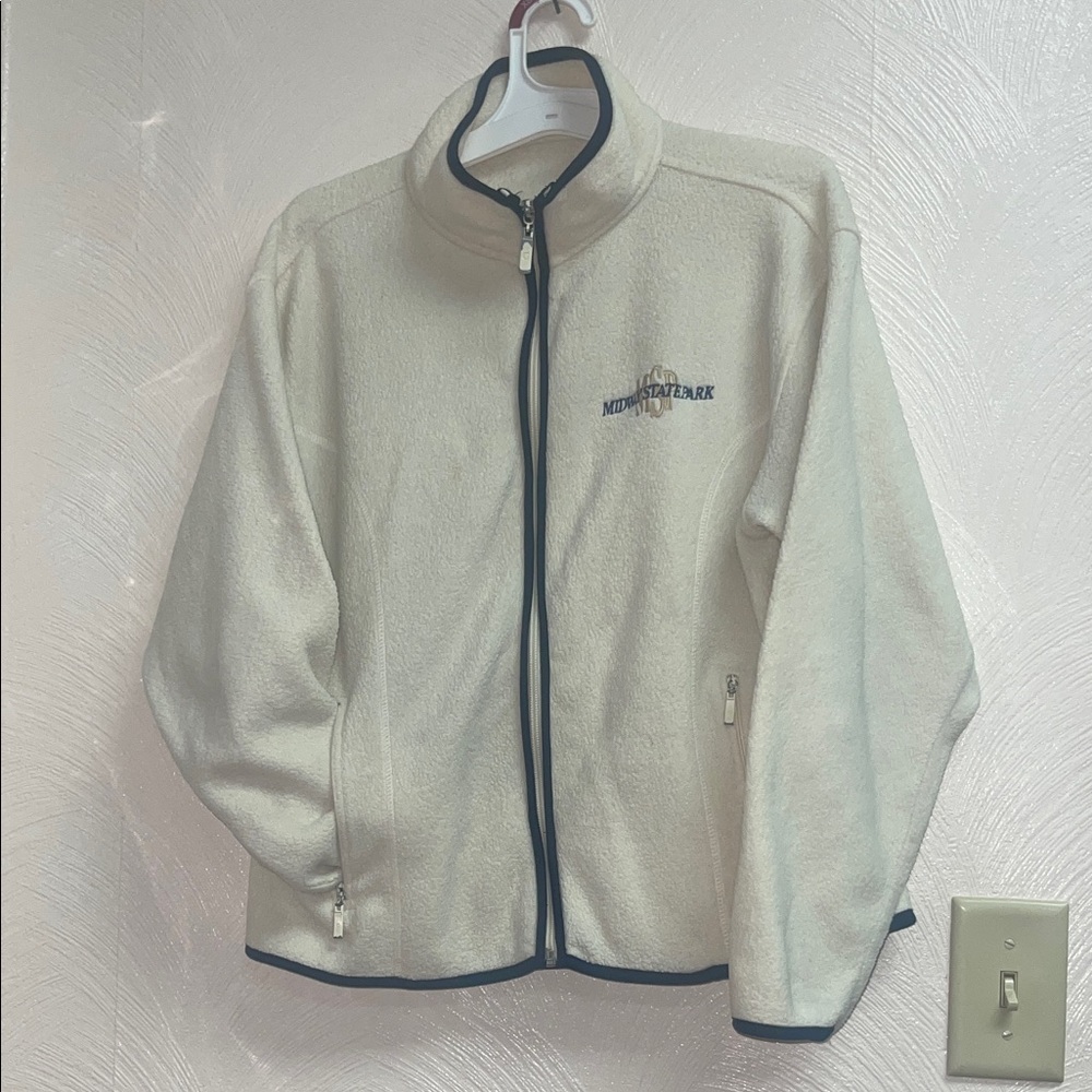 Vintage Midway State Park Cream Fleece Jacket
